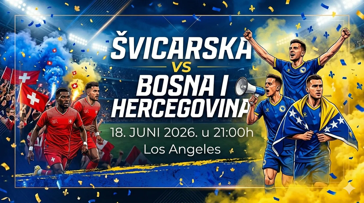 MUNDIJAL 2026 — Švicarska vs BiH | Gledanje uživo