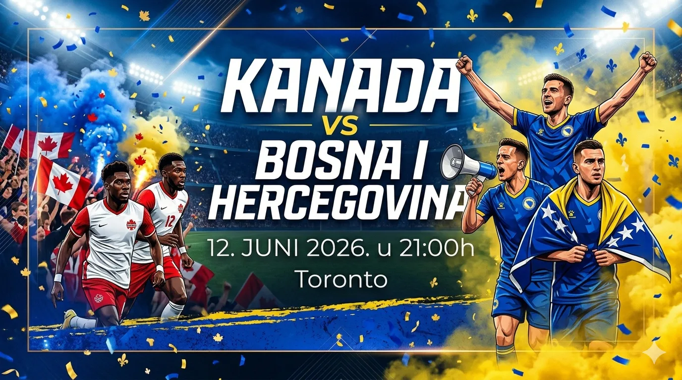 MUNDIJAL 2026 — Kanada vs BiH | Gledanje uživo